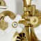 Kingston Brass Tub Wall Mount Clawfoot Tub Faucet with Hand Shower, Brushed Brass KS225PXSB - alternate 4